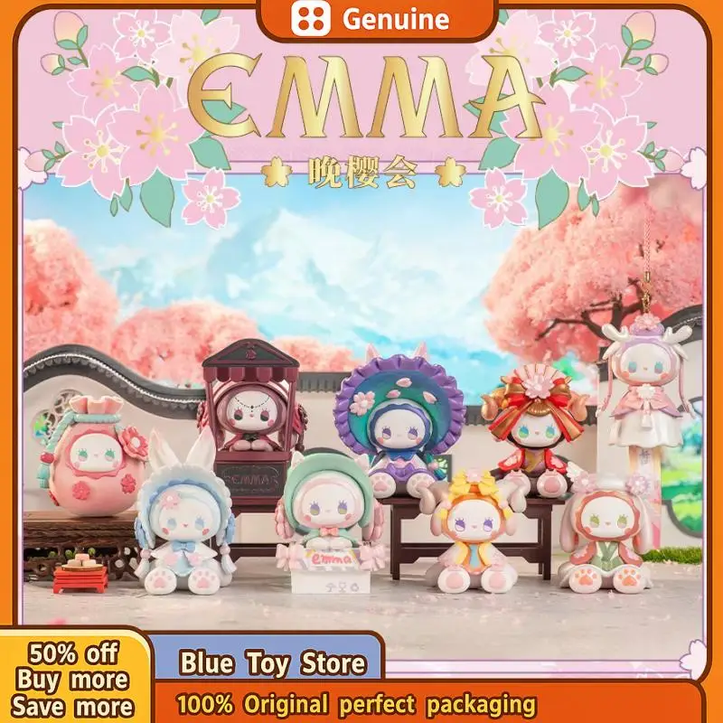 

Подлинная Эмма Секретный Лес Вечер Сакура Обзорная Вечеринка Серия Слепая Коробка Милая Игрушка Фигурка Коробка-сюрприз Kawaii Модель Подарок На День Рождения