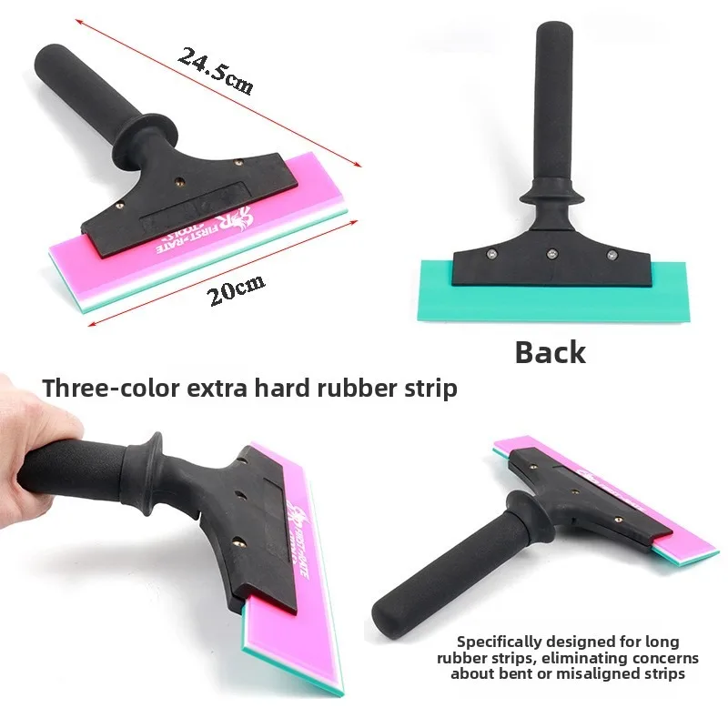 ALIWRAP 20cm Car Wash Accessories Water Squeegee Window Tint Cleaning Tool Rubber Scraper Windshield Glass Water Remove Wiper