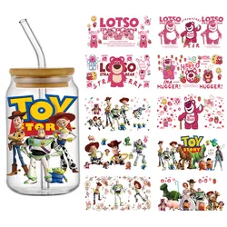 Disney Toy Story 16oz Lotso Tumbler szablon DTF kubek naklejka niestandardowa naklejka do pakowania UV niestandardowa etykieta DIY wodoodporna