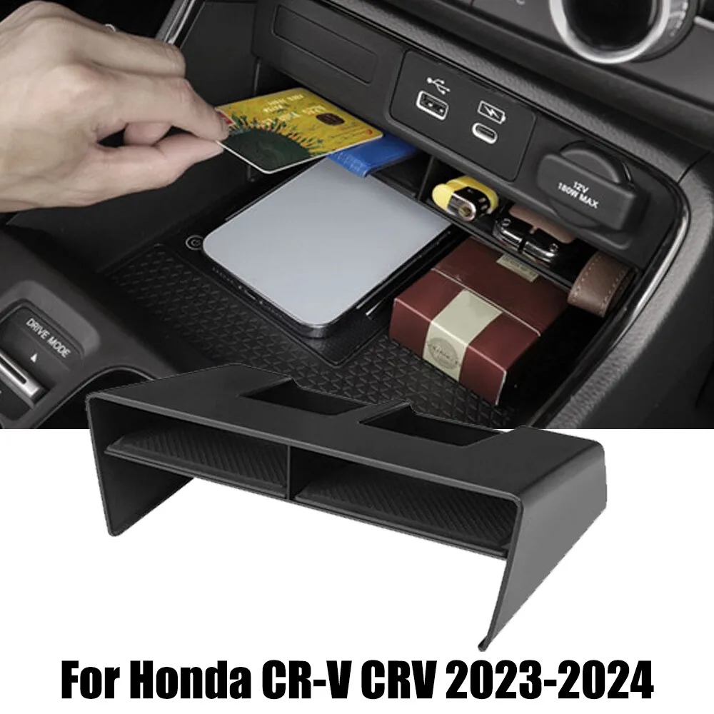 

For Honda CRV 2023 2024 2025 CR-V 6th Gen Hybrid Car Central Console Storage Box Organizer Container Tray Cover Accessories
