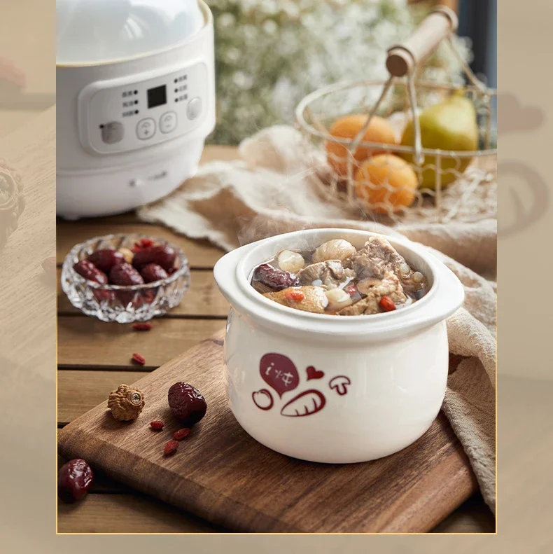 ベアセラミック電気鍋、赤ちゃんのお粥、スープと鳥の巣に最適、220v