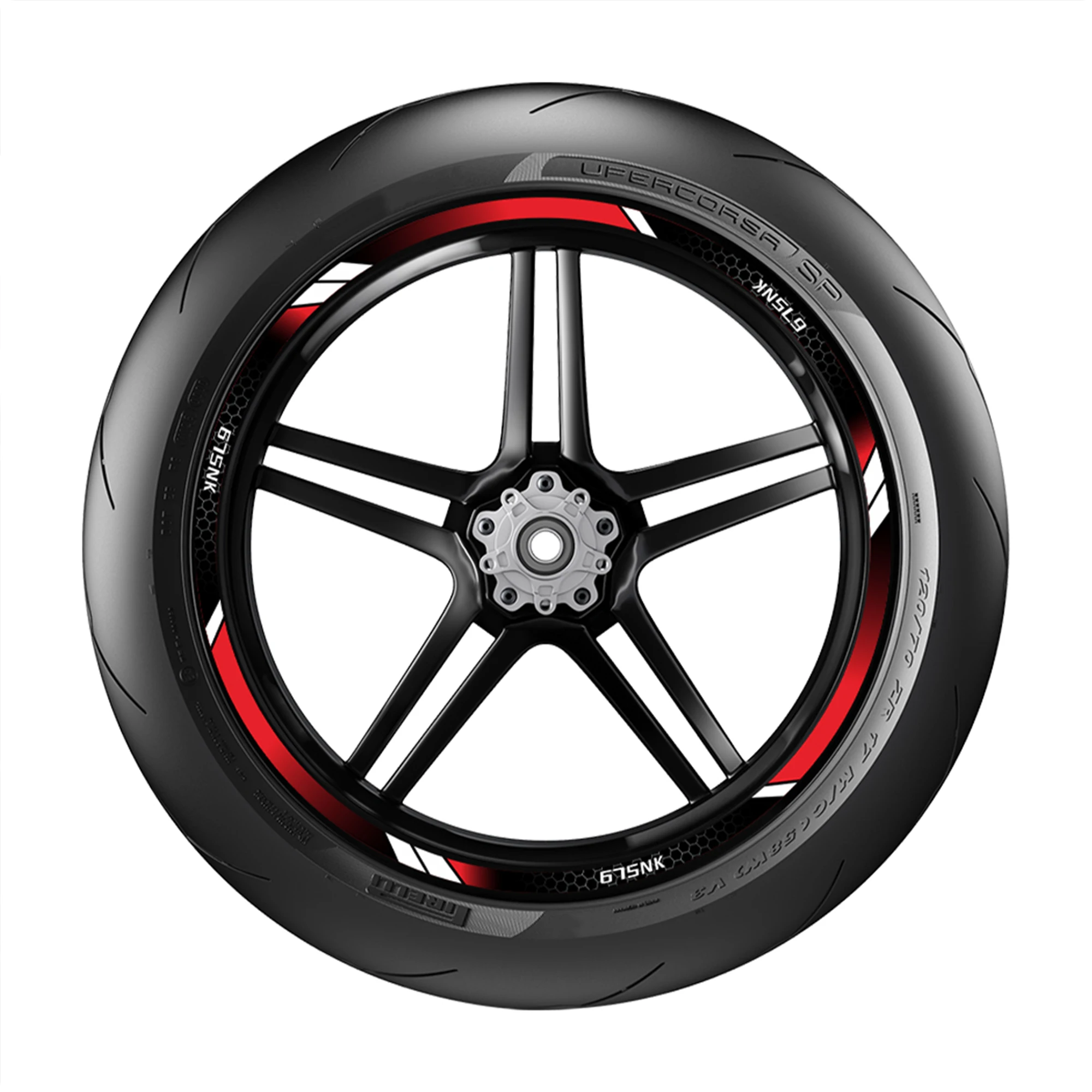 Motorcycle Wheel Rim Sticker Reflective Wheel Decal Waterproof Anti-scratch Wheel Tape Compatible with CFMOTO 675NK