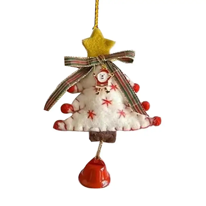 

Christmas Felt Ornaments Felt Tree Shaped Ornaments Front Door Holiday Wind Chimes For New Year Festival