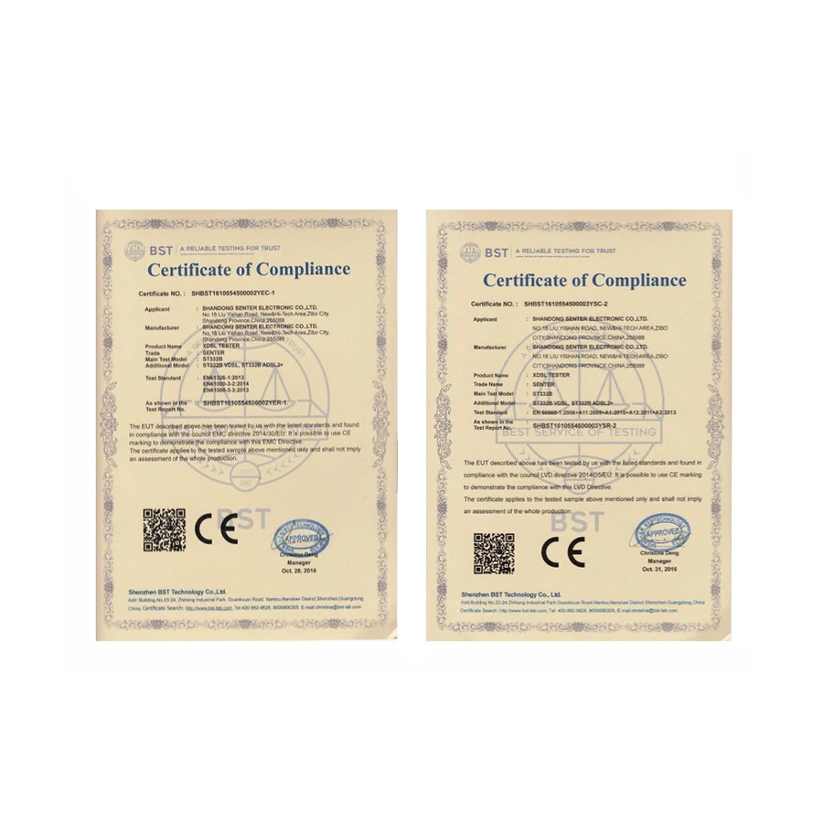 ST332B Basic VDSL2 Tester XDSL Line Test Shandong SENTER ADSL Tester G.FAST 35B SENTER Model Dasar DSL Line Checker