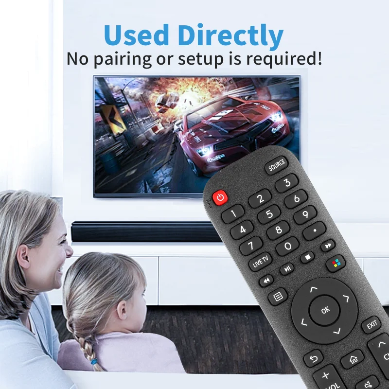 EN2I30H Remote Control Compatible with Hisense TV 43H6G 43H77G 43V6G 43A60G 43A60H 5H6G 55H77G 55V6G 55A60G 55A60H 50H6G 50H77G