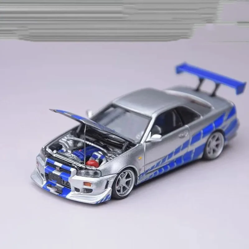 

Имитация модели автомобиля из сплава с открытой крышкой, статическая коллекция орнаментов, новая модель модели автомобиля с упаковкой