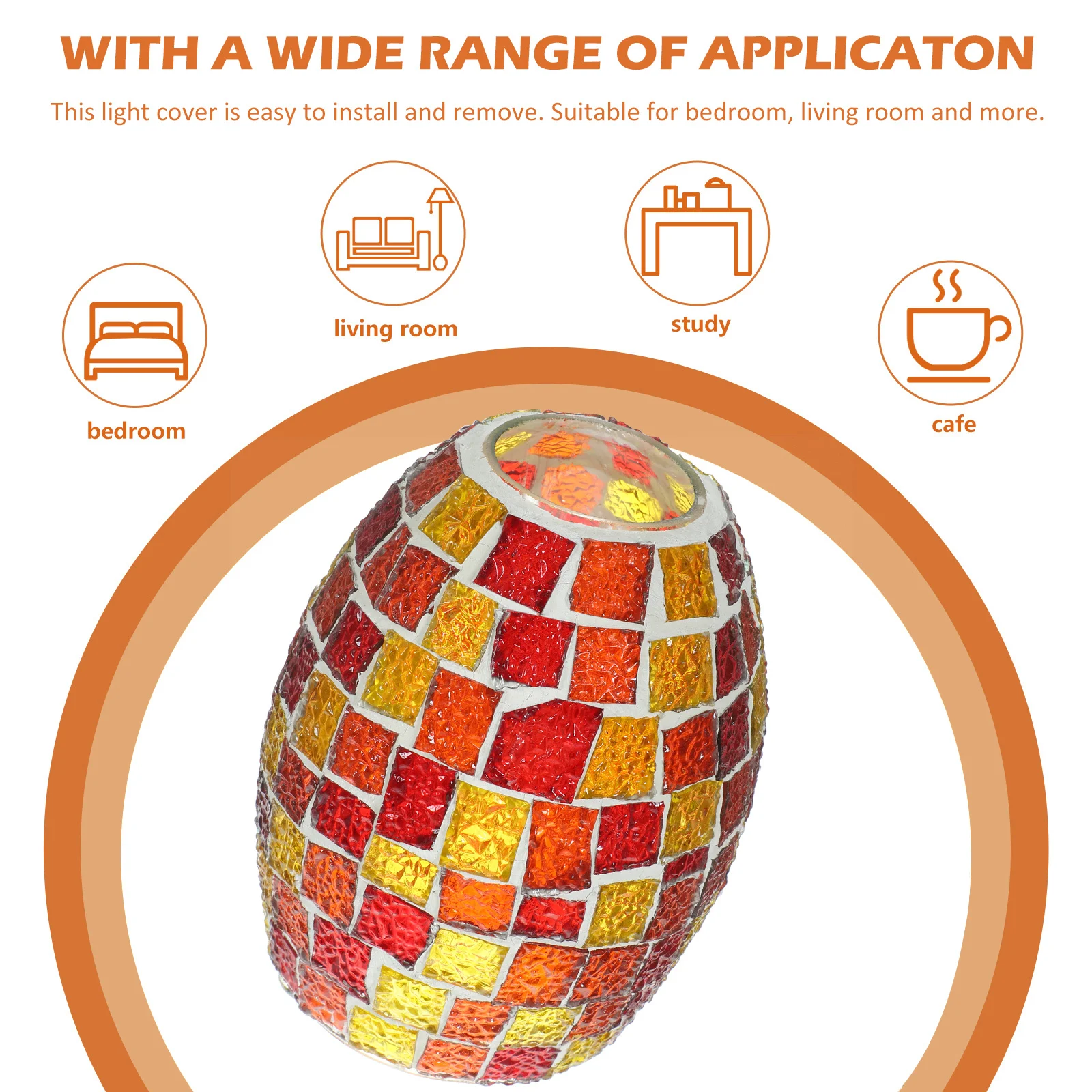 

Small Vintage Wall Lamp Shade Glass Lampshade Indoor Light Cover Decorative Lamp Shade for Hallway Bedroom Living Room