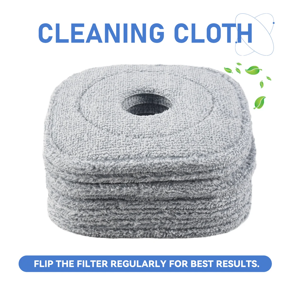 High-end 8Pcs Mop Cloth for Joybos Mop Squeeze Mop Automatic Separation Rotating Cleaning Floors Mop Pads Cloth