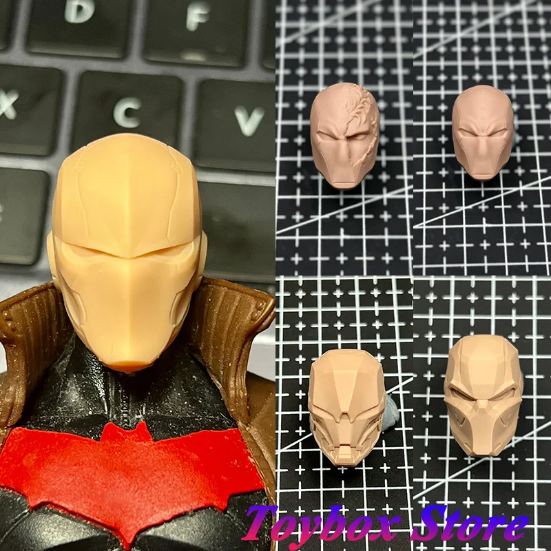 

1/12 Red Ronin White Model Head Sculpt Detective Comics Series Villain Red Hood Unpainted Model For ML Mezco Mcfarlane Body