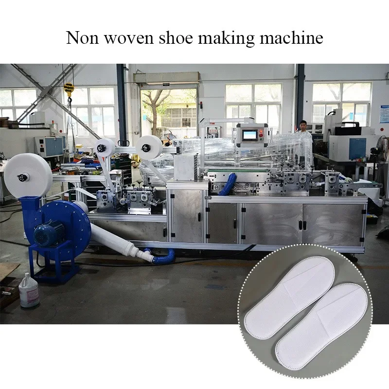 White Hotel Slippers Automatic Disposable Slippers Packing Machine with Slippers Making Machine