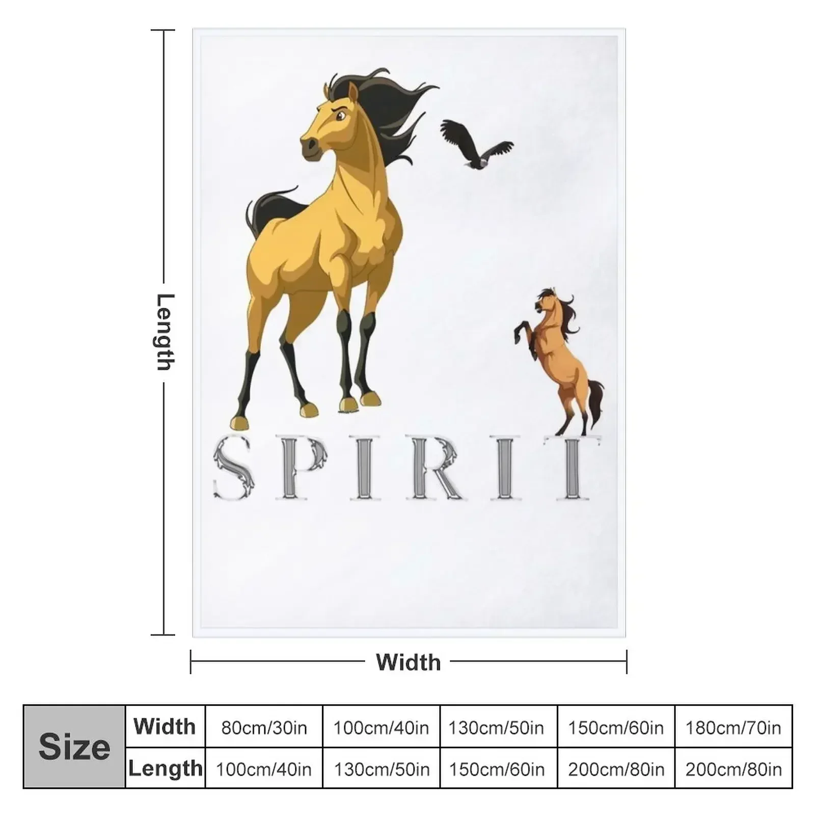 Spirit Stallion of the Cimarron Classic Throw Blanket Loose Furrys Soft Beds Stuffeds Bed anime Blankets