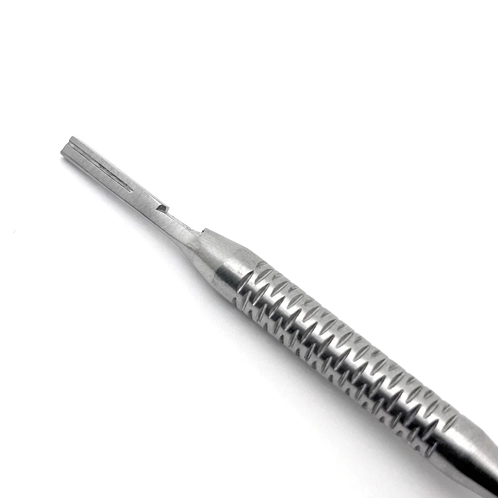 Punho de bisturi dental sem 3 lâminas, compatível com cirurgia oral, ferramenta cirúrgica reutilizável com lâminas descartáveis