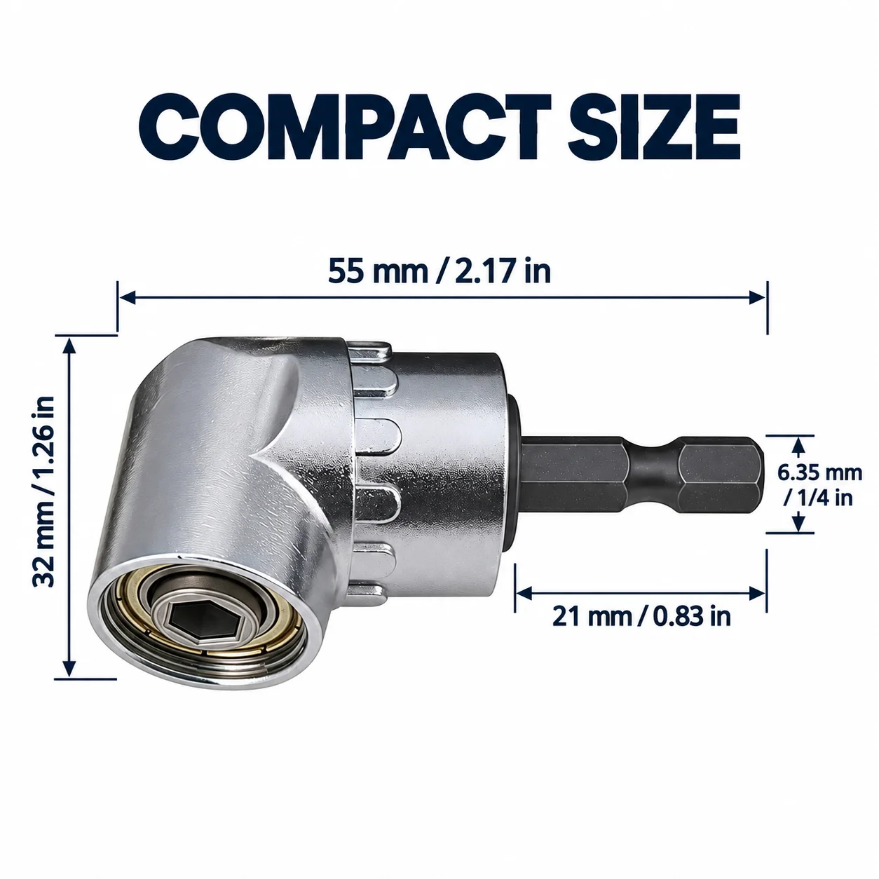 105° Right Angle Drill Adapter, 1/4