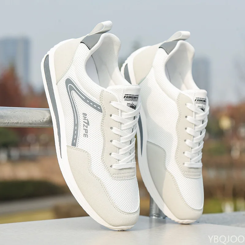 أحذية رياضية رجالية جديدة خفيفة الوزن تسمح بمرور الهواء لربيع وصيف، أحذية رجالية كاجوال بسيطة ومريحة