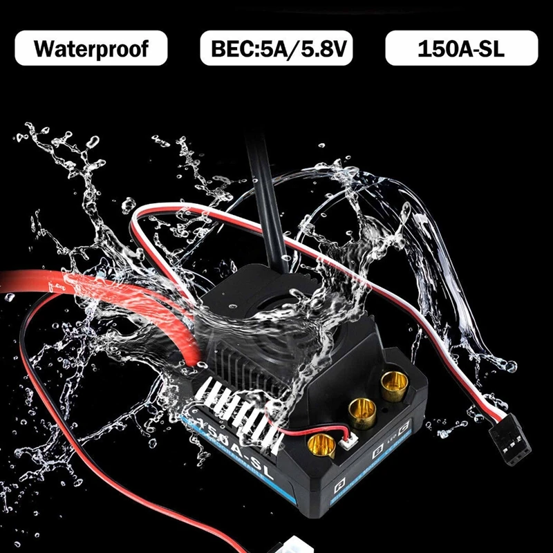 Imagem -06 - Controlador de Velocidade Elétrico Impermeável Motor sem Escova Sensor Esc 120 a 150a