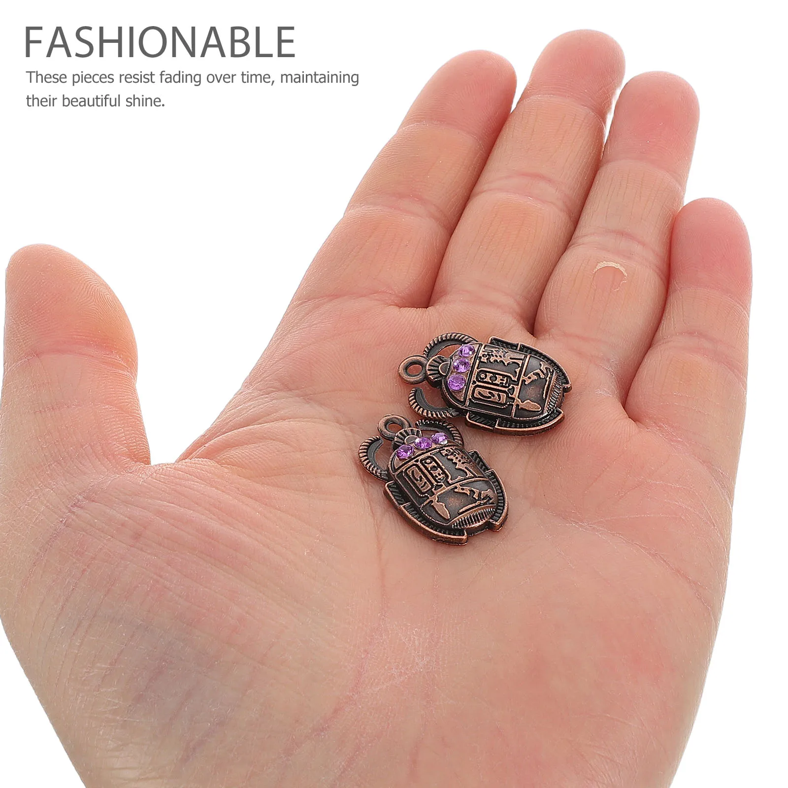 

20Pcs Egyptian Sacred Beetle Pendant Charms Vintage Amulet Jewelry Making Materials DIY Necklace Bracelet Accessories