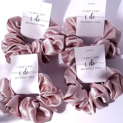 Bridesmaid Proposal Scrunchie Hair Tie Wedding Gift Ideas I Can't Say I Do Without You Soft Satin Scrunchie Bridesamid Gifts Box