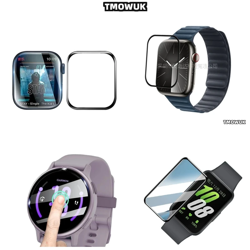 

For Garmin Vivoactive 5 6 Samsung Fit 2 3 Huawei Watch D FIT2 Redmi Watch5 Lite Screen Soft Flexible Protective Film Full Cover