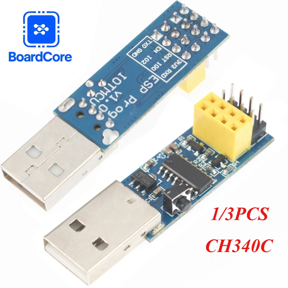 1/3 قطعة CH340C USB ESP8266 WIFI وحدة تنزيل USB إلى TTL محول لوحة تطوير لمحول مبرمج Arduino