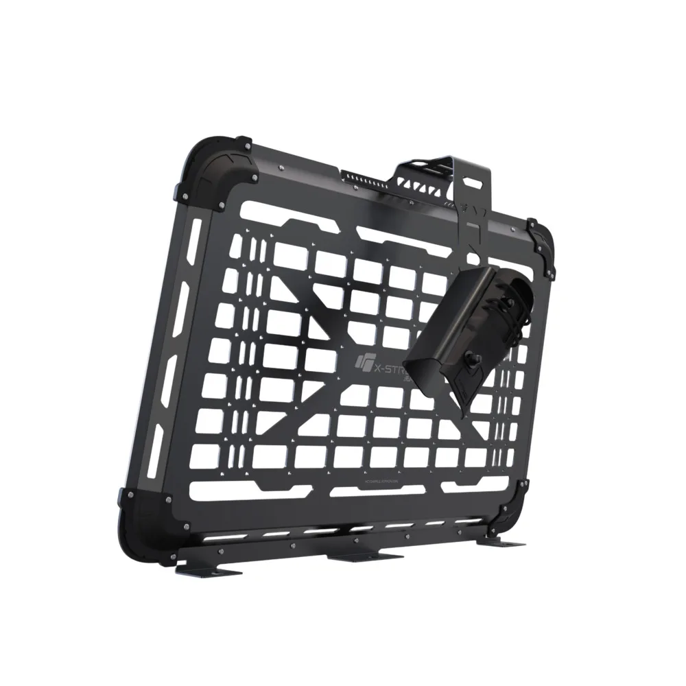 VAN009 Aluminum Rear Side Window MOLLE Panel Storage Organizer For Jeep Wrangler JL 2018-2026 4-Door Only