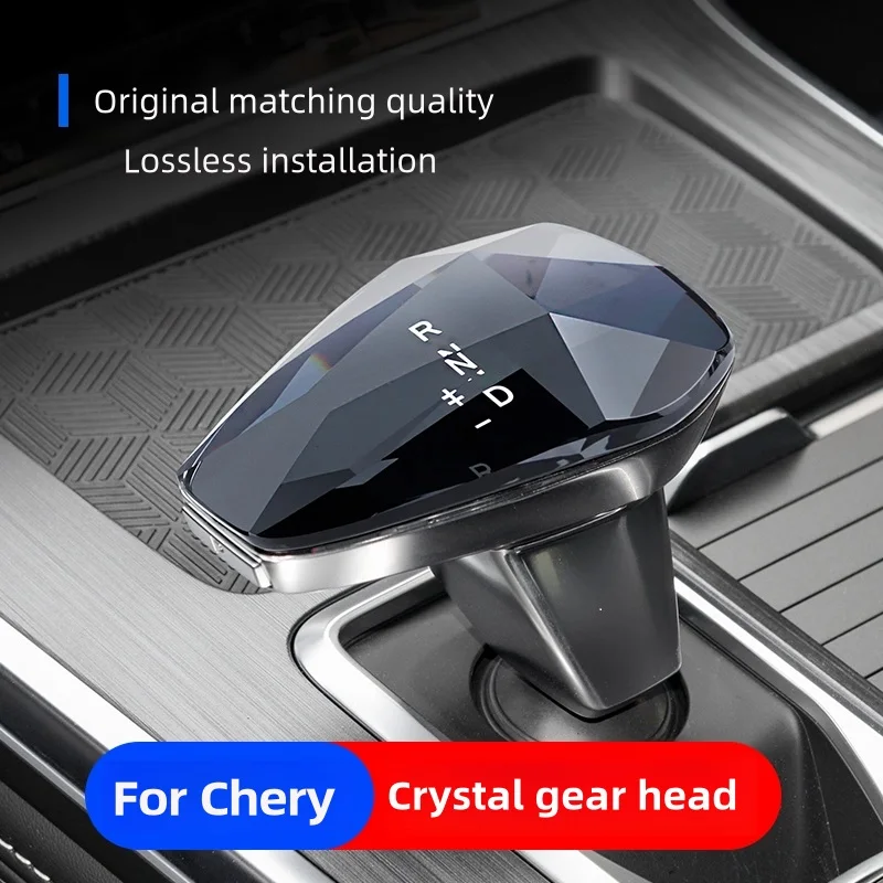 LED Crystal Gear Shift knob For Chery Tiggo 8 Pro 202 2023 arrizo 5 plus 8 OMODA Car Accessorie Shift Lever Handle Head Gear Rod