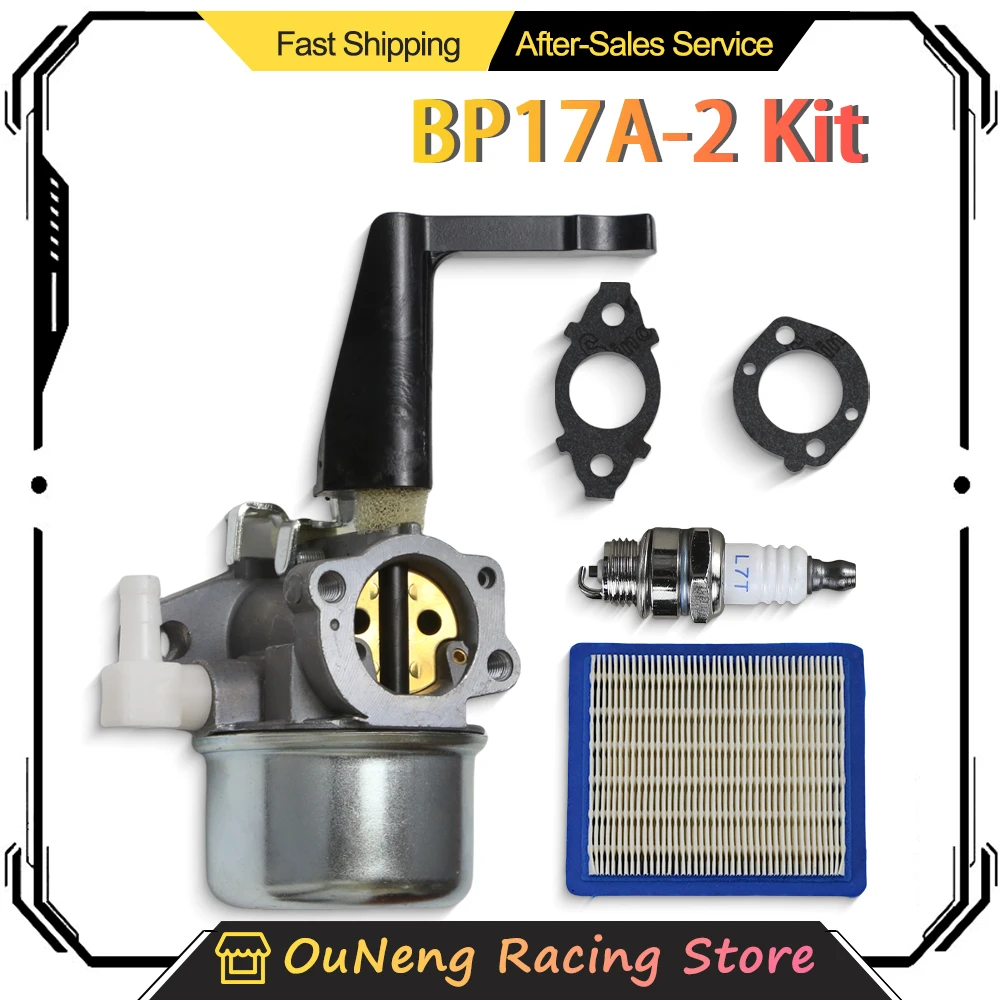 BP17A-2 696065 Carburetor for Briggs & Stratton 697422 110402 110412 215369 Tiller Engine Carb with Mounting Gaskets Kit