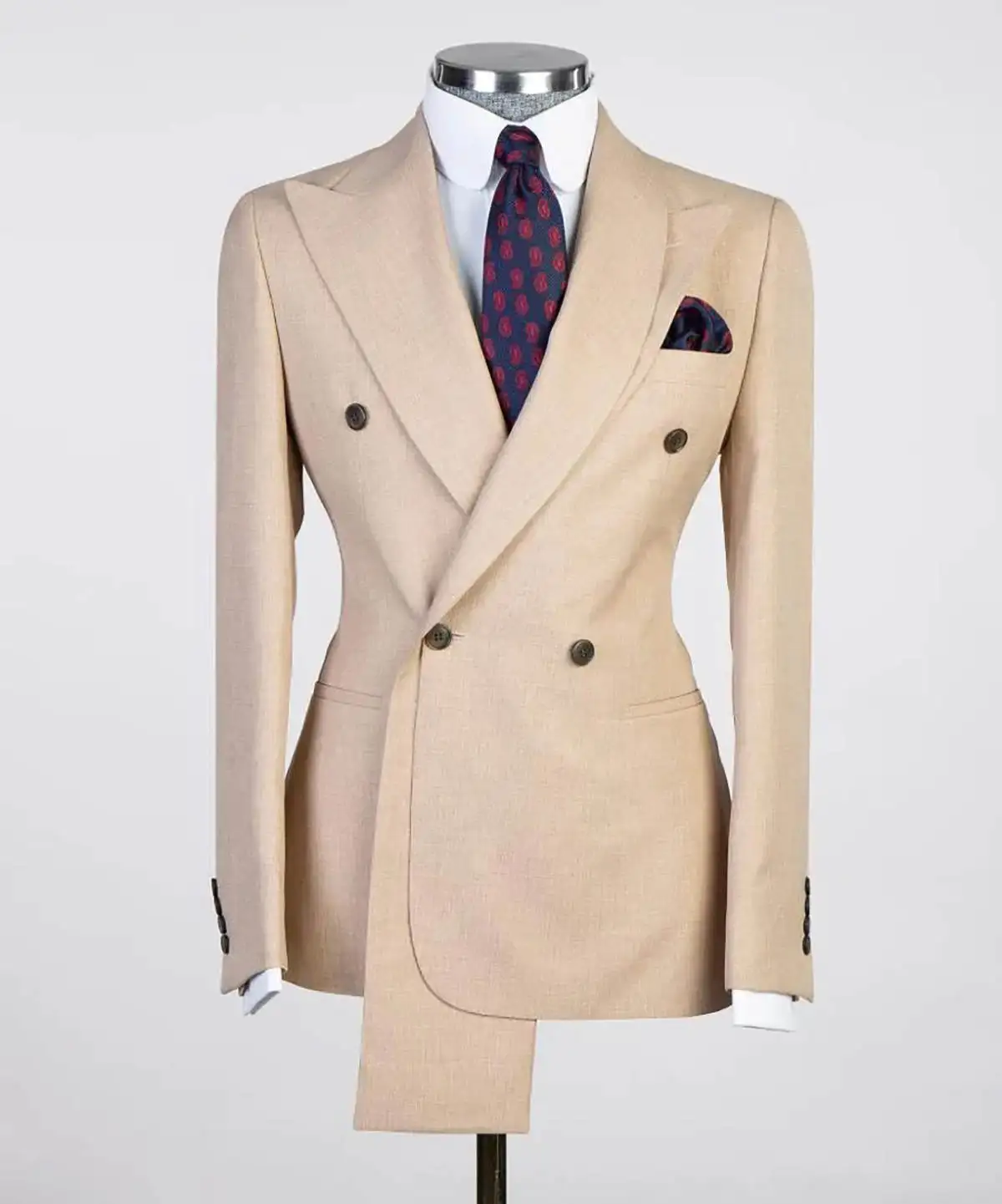 شهم الزفاف الرجال البدلة الدعاوى الحفلات سليم صالح 2-قطعة معطف السراويل مصممة خصيصا العريس سهرة المناسبات الرسمية ارتداء حجم مخصص #2