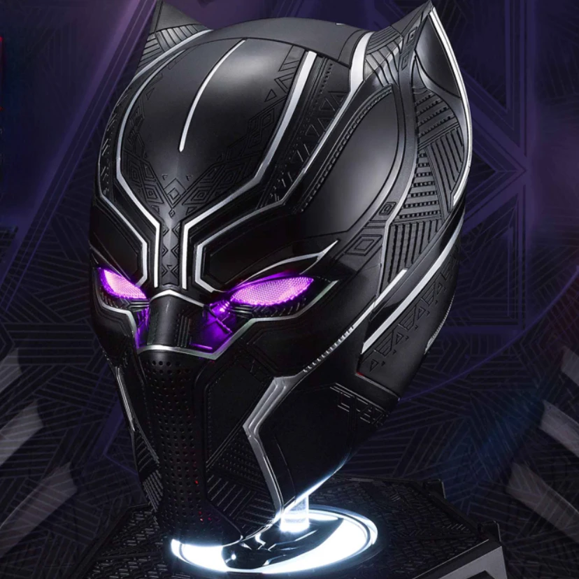 Killerbody Black Panther Headgear Movable Mask Helmet Touch Sensitive Control Eye No Controller Cosplay Luminous Model Gifts Toy