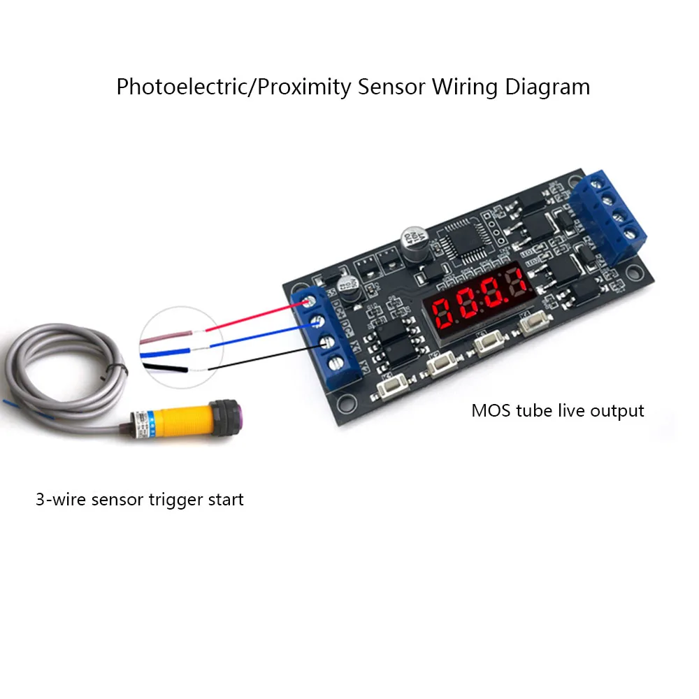 Taidacent DC 12V 24V Dual Mosfet Timer Module Led Delay Relay Trigger Cycle Timer On Off Delay Timer Switch Board