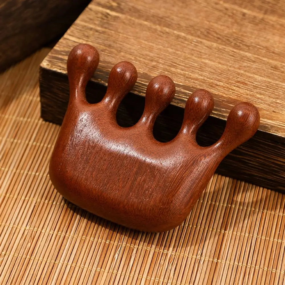 

Natural Wooden Handle Sandalwood Hair Comb Anti-static Portable Acupoint Massager Meridian Massage Comb Scalp Relax