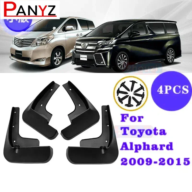 

Fit For Toyota Alphard Vellfire 20 AH20 2009 -2015 Mudflaps Mud Flaps Flap Splash Guard Mudguards Front Rear Accessories 2010 11