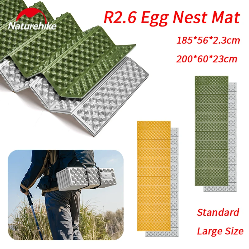 Naturehike Troues R2.6 Egg Nest Foldable Moisture-Proof Mat IXPE Materials Outdoor Camping Overnight Picnic Home Use Keep Warm