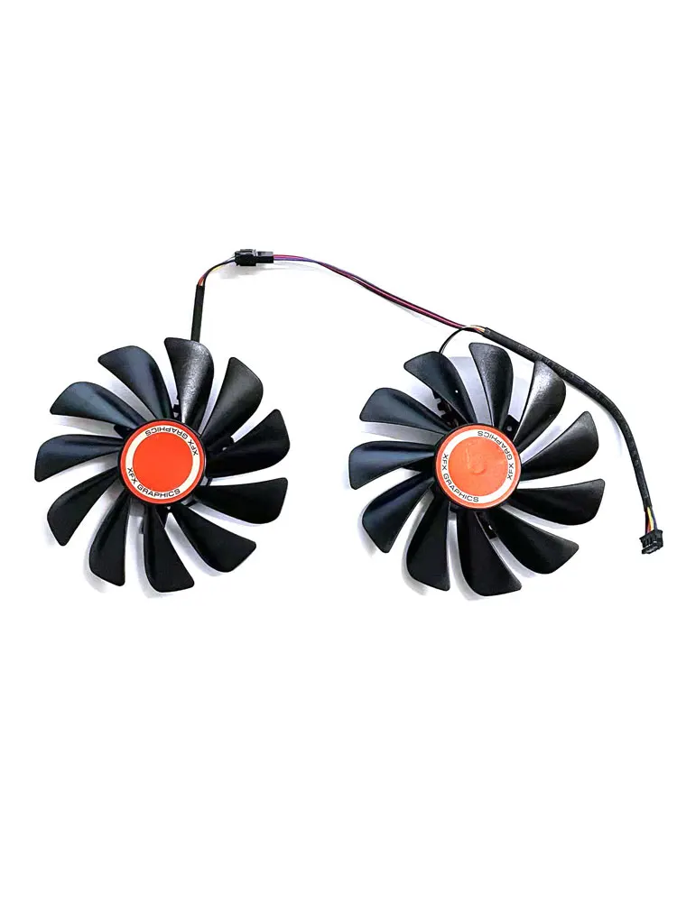 2 sztuki / zestaw FDC10U12S9-C CF1010U12S 95mm RX580 RX590 GME GPU Wentylator chłodzący kartę graficzną do XFX RX 590 580 VGA Chłodzenie karty graficznej — zdjęcie 2