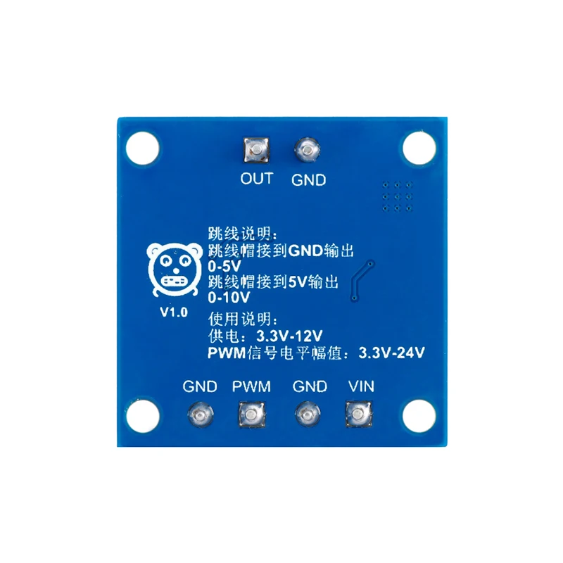 22Hz-20kHz to 0-5/0-10V  Voltage Frequency Converter Digital Analog Signal Conversion Module 0-100% PWM Signal to Voltage Module