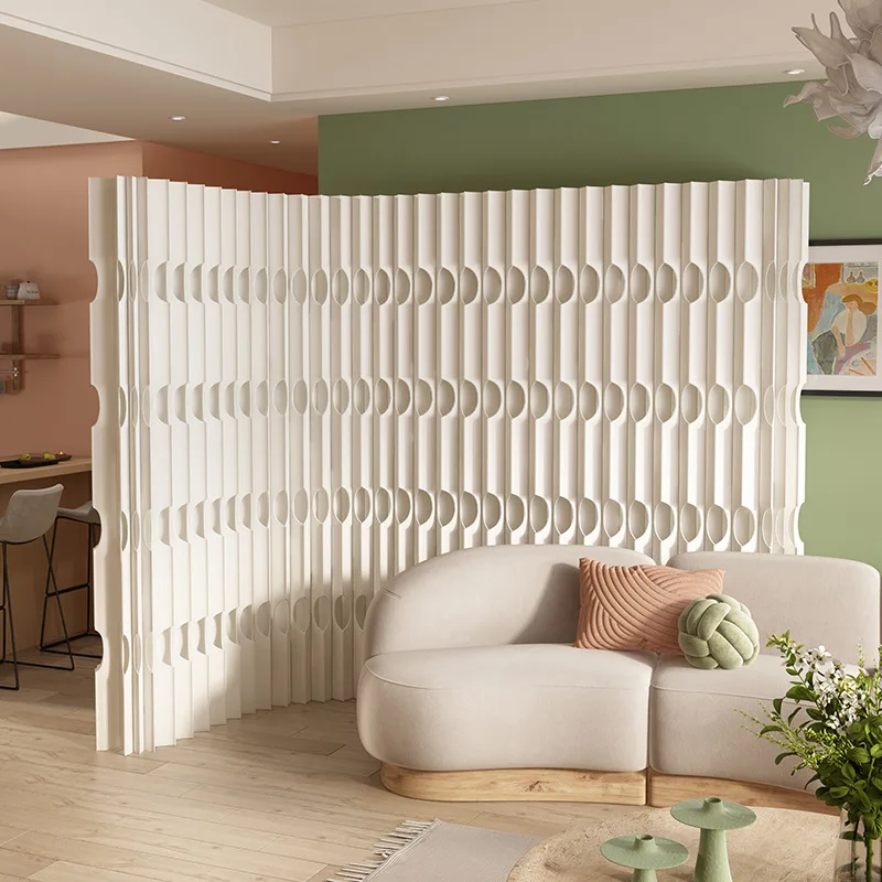 

Office screen, striped paper wall, commercial partition background wall