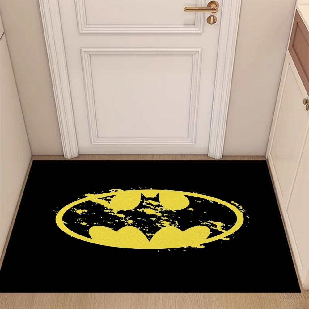 Outdoor Doormat Entrance Door House Bats Man Customized Room Rugs Living Room Mat for Hallway on the Floor Carpet for Bathroom