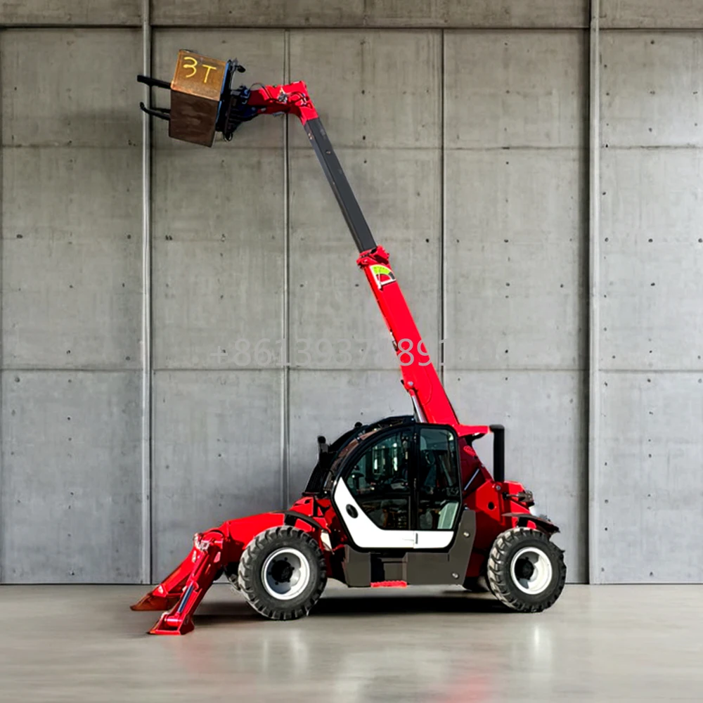 EPA Diesel Engine Telescopic Handler Forklift with 13M Boom Heave 10ton Load Telescopic Forklift 4WD Telehandler