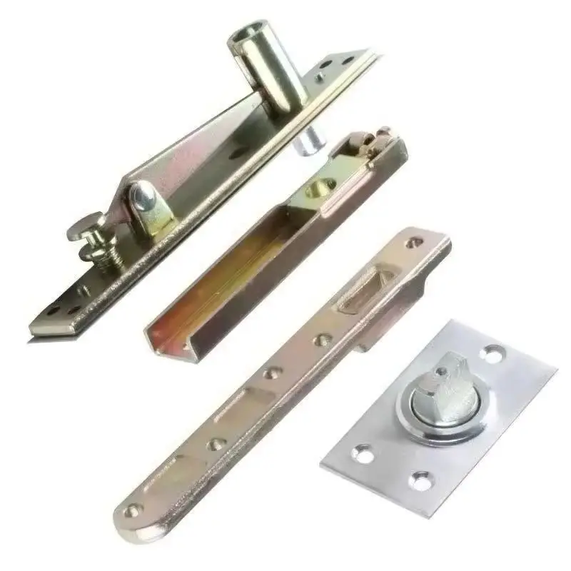 Brand New 1Set Heavy Door Pivot Hinges 360° Freely Rotary Invisible Hidden Door Hinges Install Up and Down Load-bearing 100KG