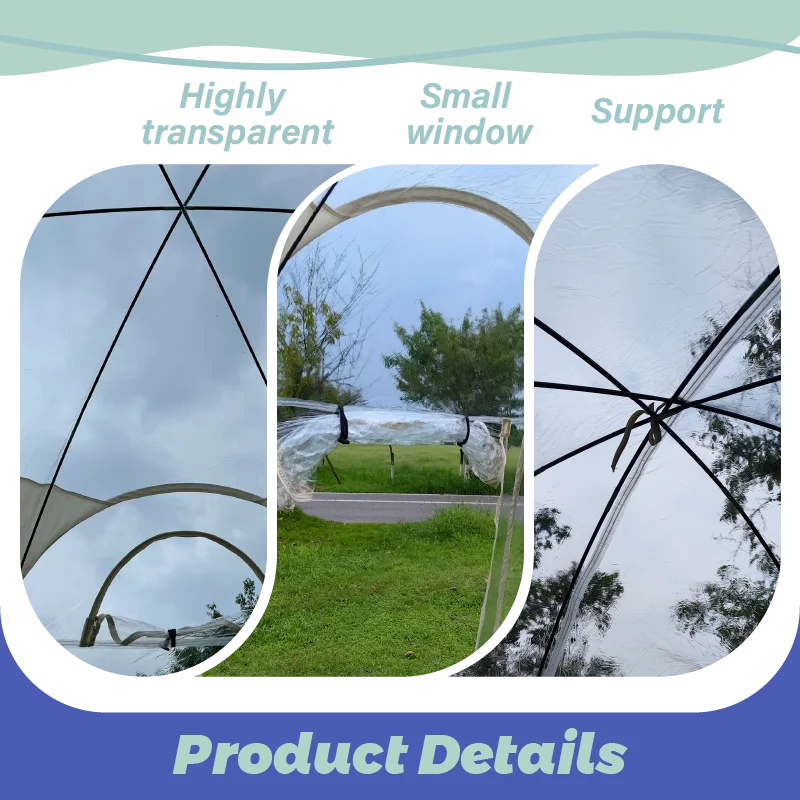 Instant Open Transparent Bubble Tent, Panoramic Pop‑up Dome Shelter for Camp Enthusiasts, Lightweight Tent for Garden Events