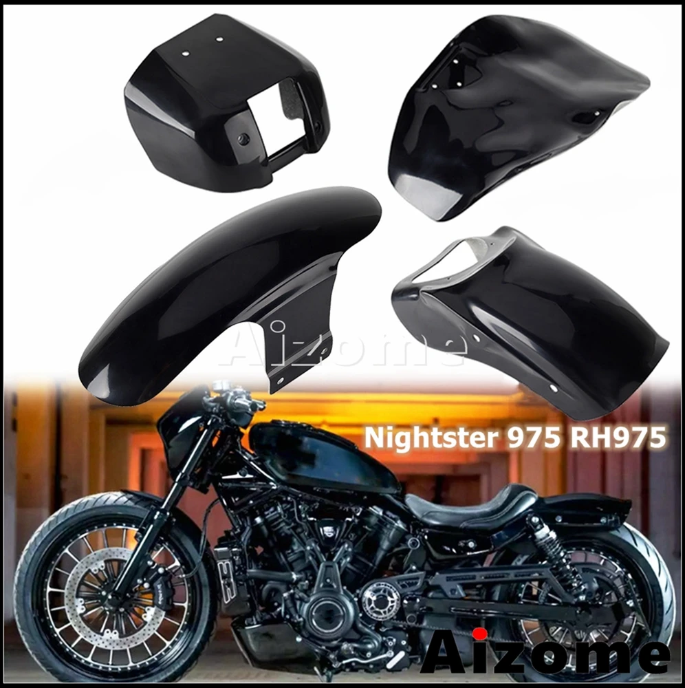 

2022 2023 For Harley Nightster 975 RH975 Front Fender Rear Fender Shorty Seat Plate Chin Lower Spoiler Motorcycle Full Fairing