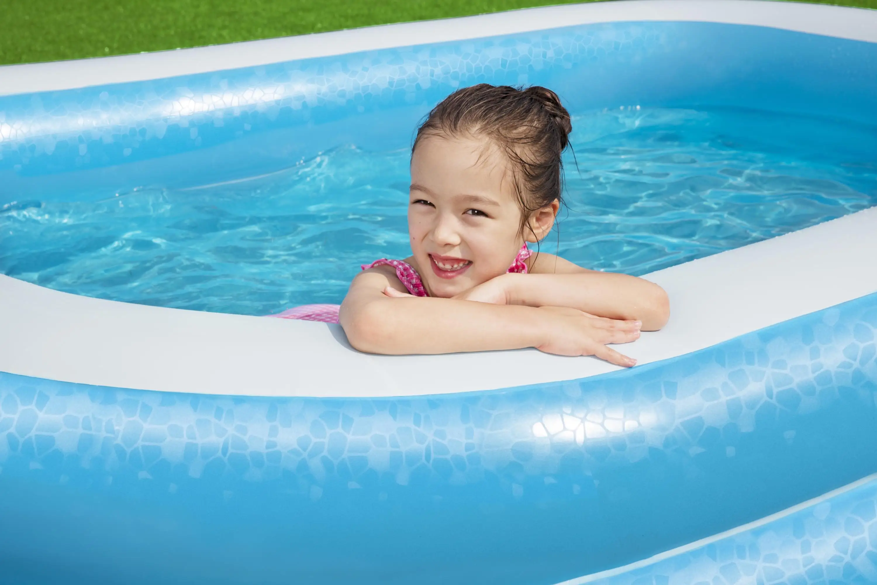 

New Design Wholesale 388*200*60cm Family Children's Swimming Pool Full-size Inflatable Rest Pool Garden Backyard Swimming Pool