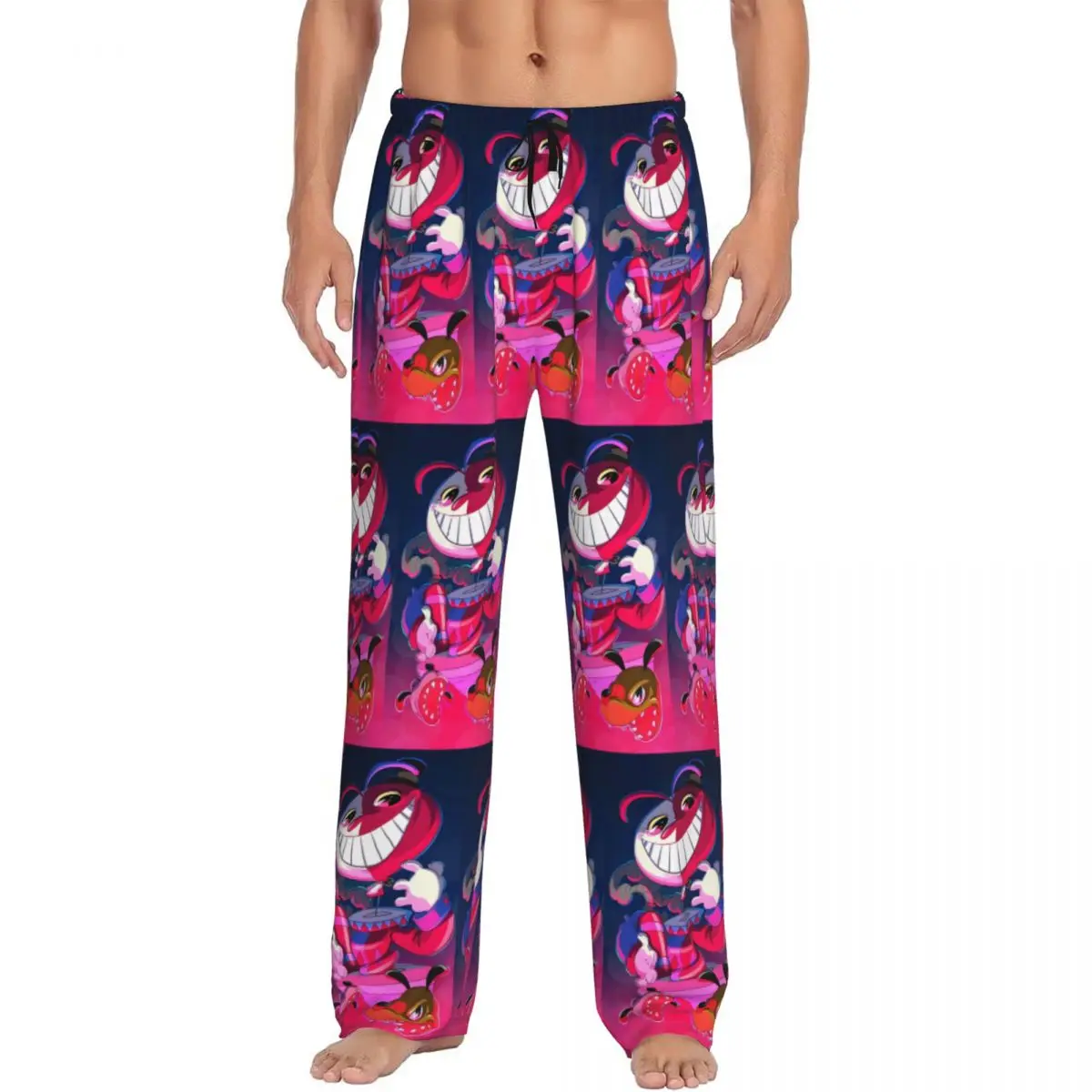 

Custom Men Cupheads Pajama Pants Print Shooting Game Sleep Sleepwear Bottoms with Pockets