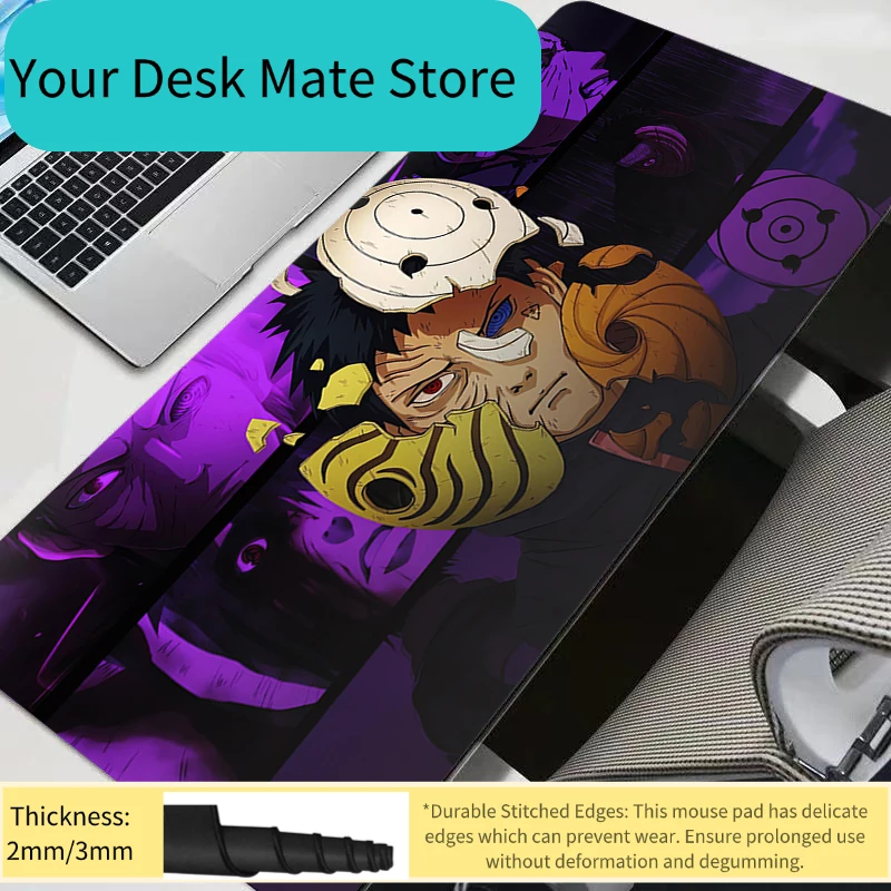 Large Mouse Pad Office Computer Desk Mat Table Keyboard Laptop Carpet Accessories Gaming Naruto Anime Durable Mousepad