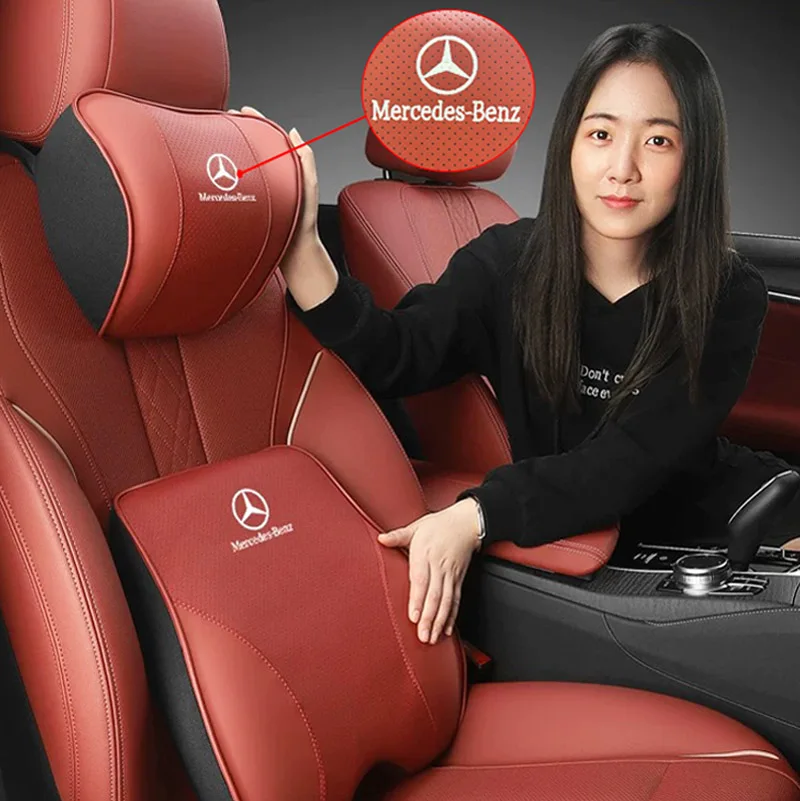 

Для Mercedes Benz A B C E CLA GLA GLC Class W204 W205 W212 W213 EQB Автомобильные подушки для шеи Автомобильный подголовник Подушка для сиденья Автомобильные товары