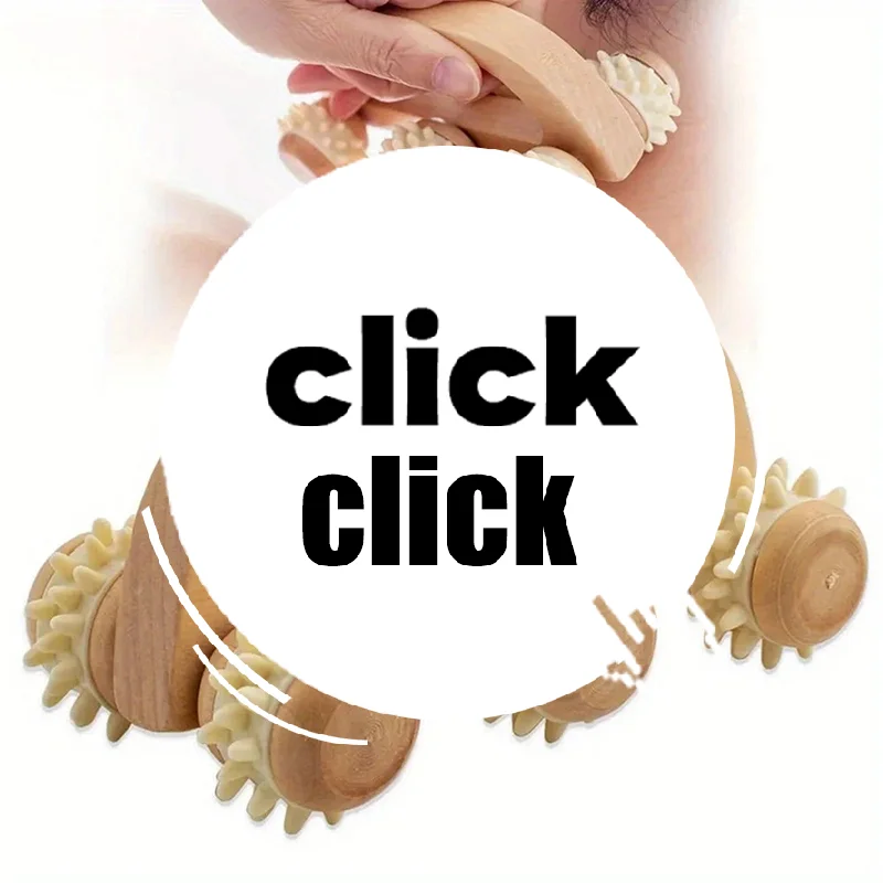 

Деревянный массажный роликовый инструмент, ручной деревянный массажер, деревянный массажный ролик для спины для шеи, ног, спины, глубокого массажа мышц тканей