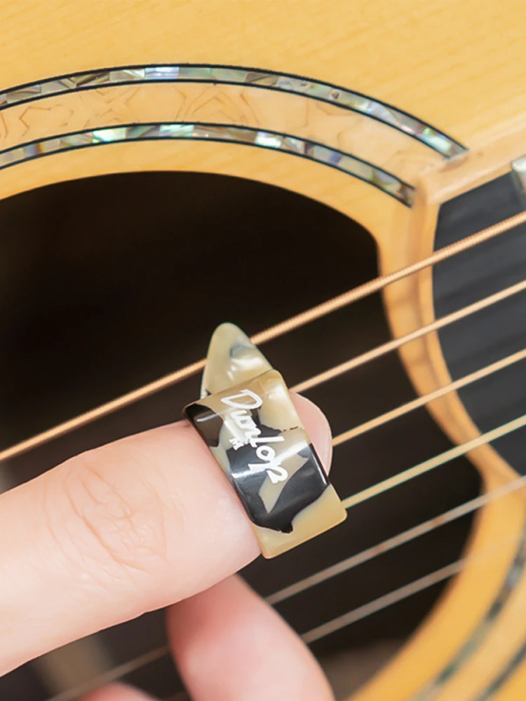 Dunlop ปิ๊กกีต้าร์ thumbpicks & fingerpicks ปานกลาง & ใหญ่วัสดุออริจินัลของคุณกีตาร์อุปกรณ์