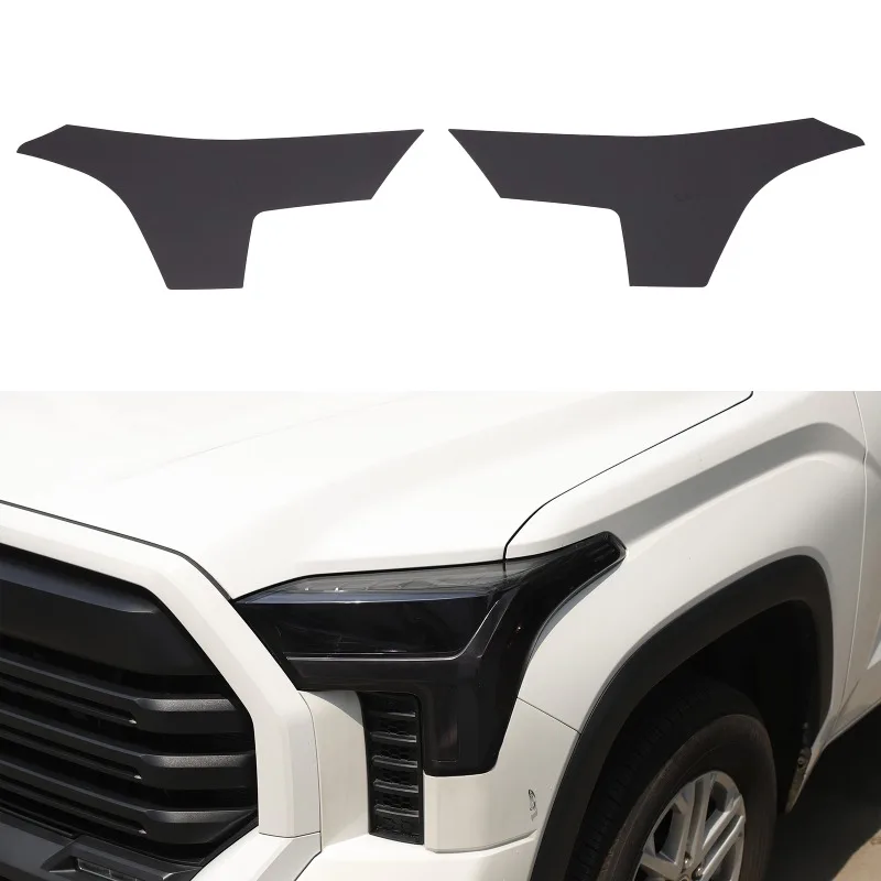

2PCS PVC For 2022+ Toyota Tundra Headlight Film Kits Protective Film Car Accessories