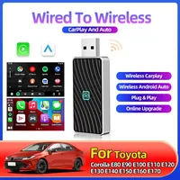 Wireless Carplay Adapter Android Auto Wireless Smart Dongle 2in1 For Toyota Corolla E80 E90 E100 E110 E120 E130 E140 E150 E160