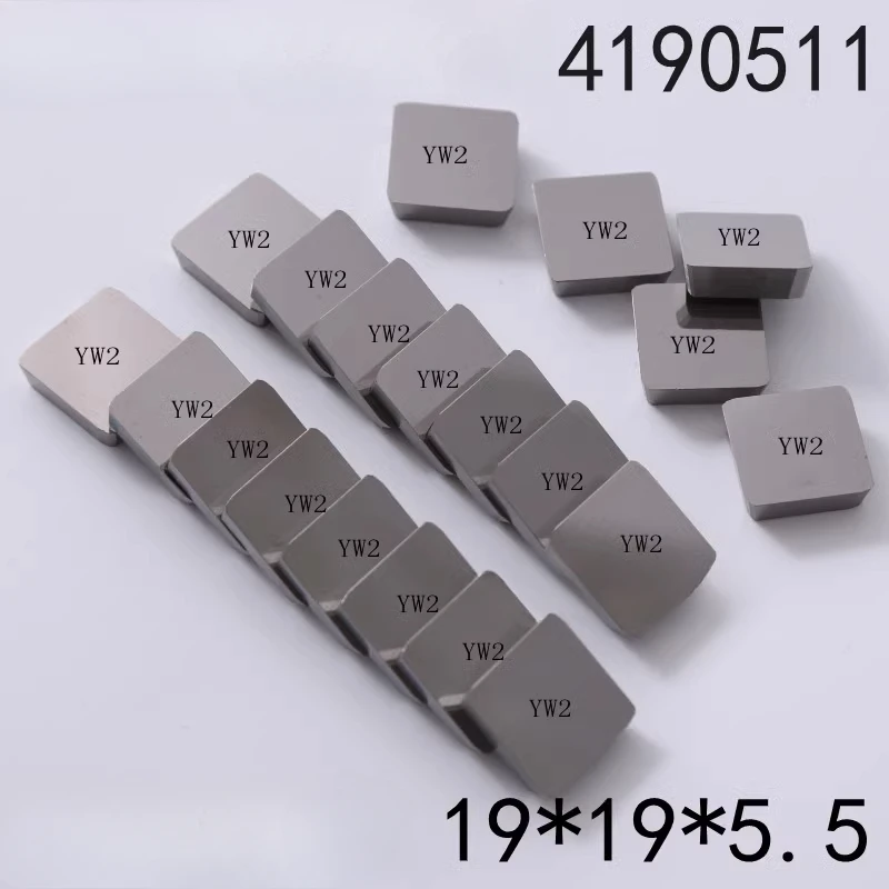 

20Pcs tungsten steel cemented carbide large square 4190511 milling insert YT15YT14YT5YW1YW2YG8YG6 four corners