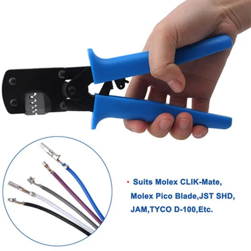 Mini herramienta de engarzado SM2.5 PH2.0 XH 2,54 Molex JST Jae Tyco-e Terminal de trinquete herramienta de engarzado alicates rango de engarzado 0,03-0,5 mm2